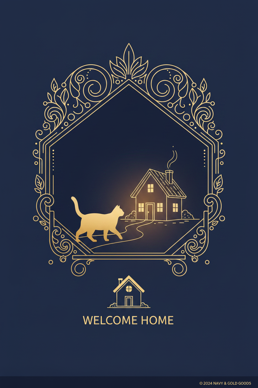 Ginger Cat Going Home